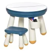 HOMCOM Ensemble Table De Construction Multi-activités Enfant Avec Tabouret 20