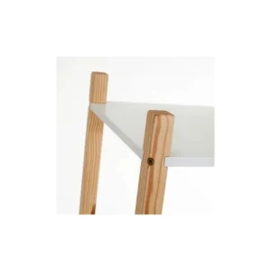 Wadiga Étagère Chambre Enfant 3 étages Blanc Et Bois – 60x30x76cm 8