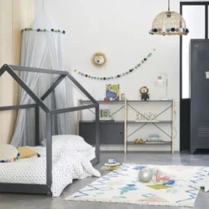 Maisons Du Monde Etagère Double 2 Portes Gris Anthracite 12