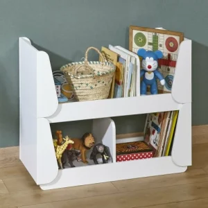 ID Kids Etagere Empilable Effet Bois Blanc 18