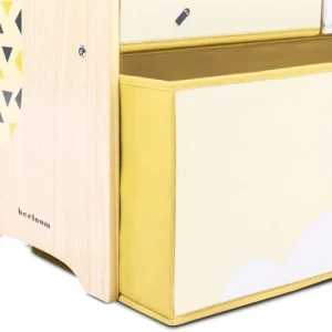 Beeloom Etagère Multifonctionnelle Pour Enfants En Bois Naturel Jaune 9