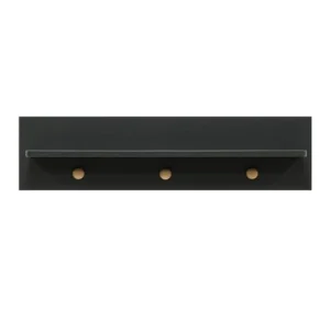 Bopita Étagère Noir Mat/naturel En MDF Et Hêtre 11