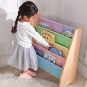 KidKraft Etagère Tissus Pastel Rangement Livres 9