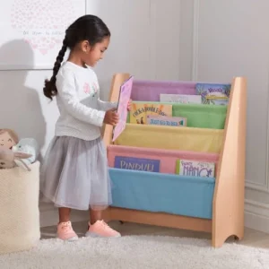 KidKraft Etagère Tissus Pastel Rangement Livres 11