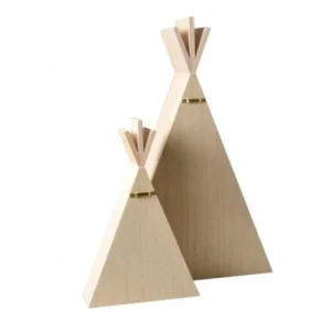 Artemio Étagères En Bois Enfant Tipi H45cm Et H26cm 7