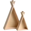 Artemio Étagères En Bois Enfant Tipi H45cm Et H26cm 11