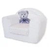 Home Maison Fauteuil Club Enfant Convertible Ourson GrisBlanc 42×55 20