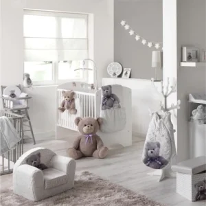 Home Maison Fauteuil Club Enfant Convertible Ourson GrisBlanc 42×55 10