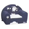 Sauthon Fauteuil Club Pour Enfant 48x40cm En Coton Bleu 22