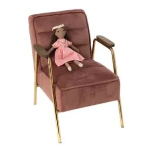 Amadeus Les Petits Fauteuil Enfant En Velours Rose 10