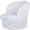 ReCollection Fauteuil Enfant Fourrure Blanc 47x47x45cm 22