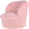 ReCollection Fauteuil Enfant Fourrure Rose 47x47x45cm 14