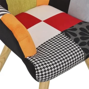 Altobuy Fauteuil Enfant Scandinave Motif Patchwork 18