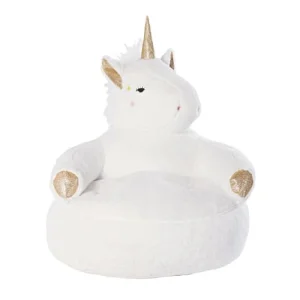 Maisons Du Monde Fauteuil Licorne Blanc Rose Et Doré 10