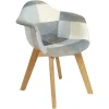 The Home Deco Kids Fauteuil Patchwork Pour Enfants Léonie Bleu 13