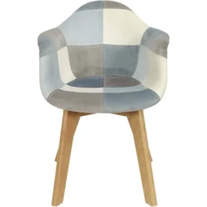 The Home Deco Kids Fauteuil Patchwork Pour Enfants Léonie Bleu 12