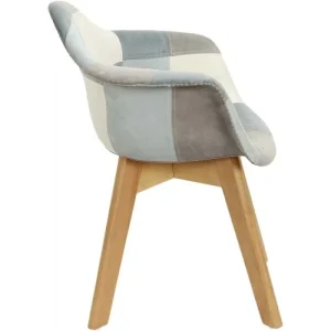 The Home Deco Kids Fauteuil Patchwork Pour Enfants Léonie Bleu 14