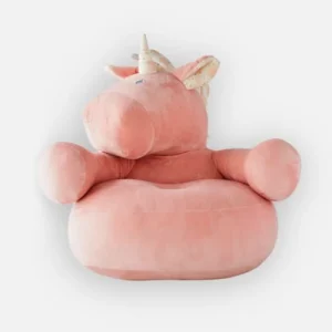 Noukie’s Fauteuil Peluche Licorne En Velours Rose 9