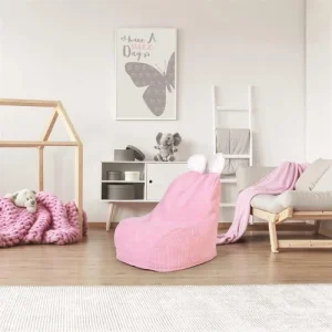 The Home Deco Factory Fauteuil Poire Enfant Rose 9