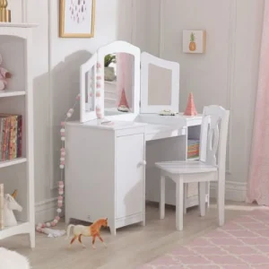 KidKraft Grande Coiffeuse Effet Bois Blanc 8