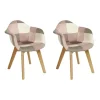 Altobuy Lot De 2 Fauteuils Enfant Roses Motif Patchwork 11