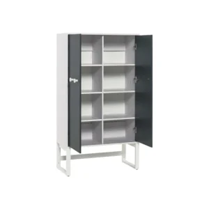 VOX Petite Armoire 2 Portes Blanc Gris 8