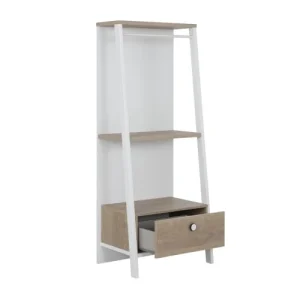 Galipette Portant Armoire 1 Tiroir Bébé Effet Bois Blanc 13