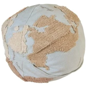 Lorena Canals Pouf Carte Du Monde Bleu Et Gris 13