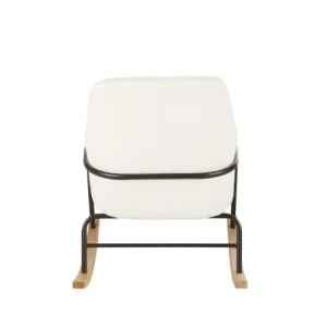 Maisons Du Monde Rocking Chair Enfant Moumoute Blanche Et Métal Noir 13