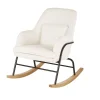 Maisons Du Monde Rocking Chair Enfant Moumoute Blanche Et Métal Noir 14