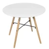 Wadiga Table Enfant Ronde Bois Blanc 14