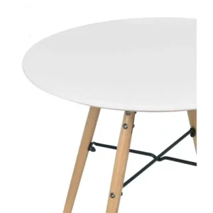 Wadiga Table Enfant Ronde Bois Blanc 10