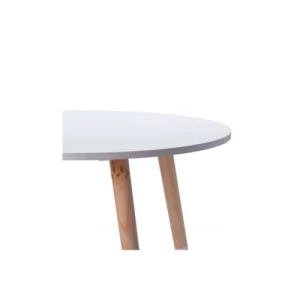 Wadiga Table Enfant Ronde Bois Blanc 7