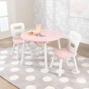 KidKraft Table Enfant Ronde Rose + 2 Chaises 12