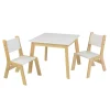 KidKraft Table Et Chaises Modernes Blanches Et Bois Naturel Pour Enfant 20