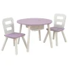 KidKraft Table Ronde En Bois Coloris Lavande Pour Enfant Et 2 Chaises 17