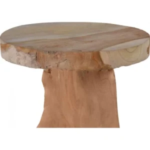 Wadiga Tabouret Enfant En Bois Massif Teck Champignon 7